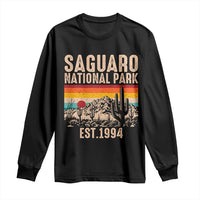 Retro Saguaro National Park Arizona EST 1994 Long Sleeve Shirt Desert Cactus Sunset Hiking Camping Nature Souvenir
