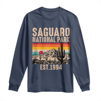 Retro Saguaro National Park Arizona EST 1994 Long Sleeve Shirt Desert Cactus Sunset Hiking Camping Nature Souvenir