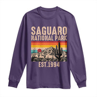 Retro Saguaro National Park Arizona EST 1994 Long Sleeve Shirt Desert Cactus Sunset Hiking Camping Nature Souvenir