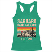 Retro Saguaro National Park Arizona EST 1994 Racerback Tank Top Desert Cactus Sunset Hiking Camping Nature Souvenir