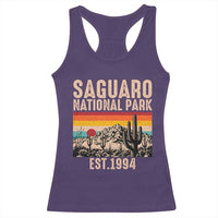 Retro Saguaro National Park Arizona EST 1994 Racerback Tank Top Desert Cactus Sunset Hiking Camping Nature Souvenir