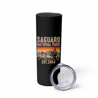 Retro Saguaro National Park Arizona EST 1994 Skinny Tumbler Desert Cactus Sunset Hiking Camping Nature Souvenir