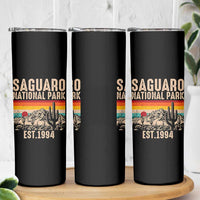 Retro Saguaro National Park Arizona EST 1994 Skinny Tumbler Desert Cactus Sunset Hiking Camping Nature Souvenir