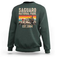 Retro Saguaro National Park Arizona EST 1994 Sweatshirt Desert Cactus Sunset Hiking Camping Nature Souvenir