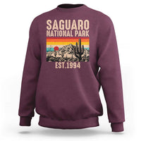 Retro Saguaro National Park Arizona EST 1994 Sweatshirt Desert Cactus Sunset Hiking Camping Nature Souvenir