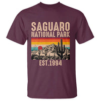 Retro Saguaro National Park Arizona EST 1994 T Shirt Desert Cactus Sunset Hiking Camping Nature Souvenir