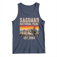 Retro Saguaro National Park Arizona EST 1994 Tank Top Desert Cactus Sunset Hiking Camping Nature Souvenir