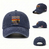 Retro Saguaro National Park Arizona EST 1994 Washed Cotton Baseball Cap Desert Cactus Sunset Hiking Camping Nature Souvenir