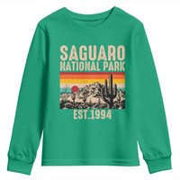 Retro Saguaro National Park Arizona EST 1994 Youth Sweatshirt Desert Cactus Sunset Hiking Camping Nature Souvenir