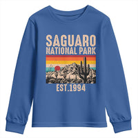 Retro Saguaro National Park Arizona EST 1994 Youth Sweatshirt Desert Cactus Sunset Hiking Camping Nature Souvenir