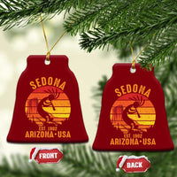 Retro Sedona Arizona Dancing Kokopelli Ceramic Ornament Southwest Native Symbol Desert Heritage Established 1902