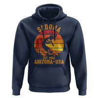 Retro Sedona Arizona Dancing Kokopelli Hoodie Southwest Native Symbol Desert Heritage