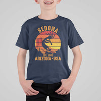 Retro Sedona Arizona Dancing Kokopelli T Shirt For Kid Southwest Native Symbol Desert Heritage
