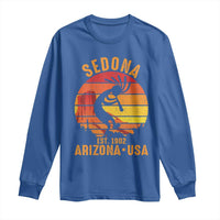 Retro Sedona Arizona Dancing Kokopelli Long Sleeve Shirt Southwest Native Symbol Desert Heritage
