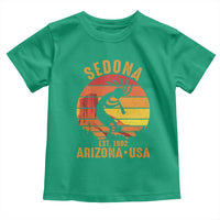 Retro Sedona Arizona Dancing Kokopelli Toddler T Shirt Southwest Native Symbol Desert Heritage