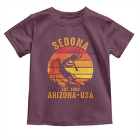 Retro Sedona Arizona Dancing Kokopelli Toddler T Shirt Southwest Native Symbol Desert Heritage