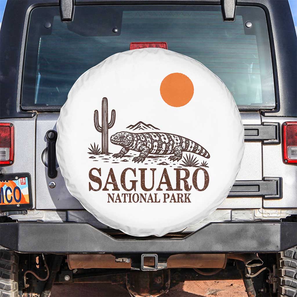Saguaro National Park Gila Monster Hiking Arizona Spare Tire Cover Desert Cactus Sunset Southwest Nature Tucson Souvenir Gift