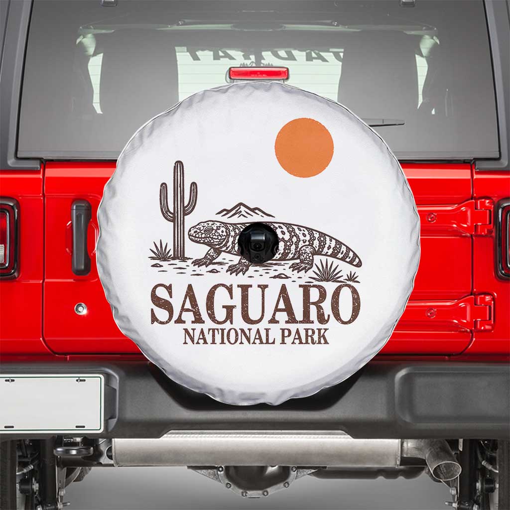 Saguaro National Park Gila Monster Hiking Arizona Spare Tire Cover Desert Cactus Sunset Southwest Nature Tucson Souvenir Gift