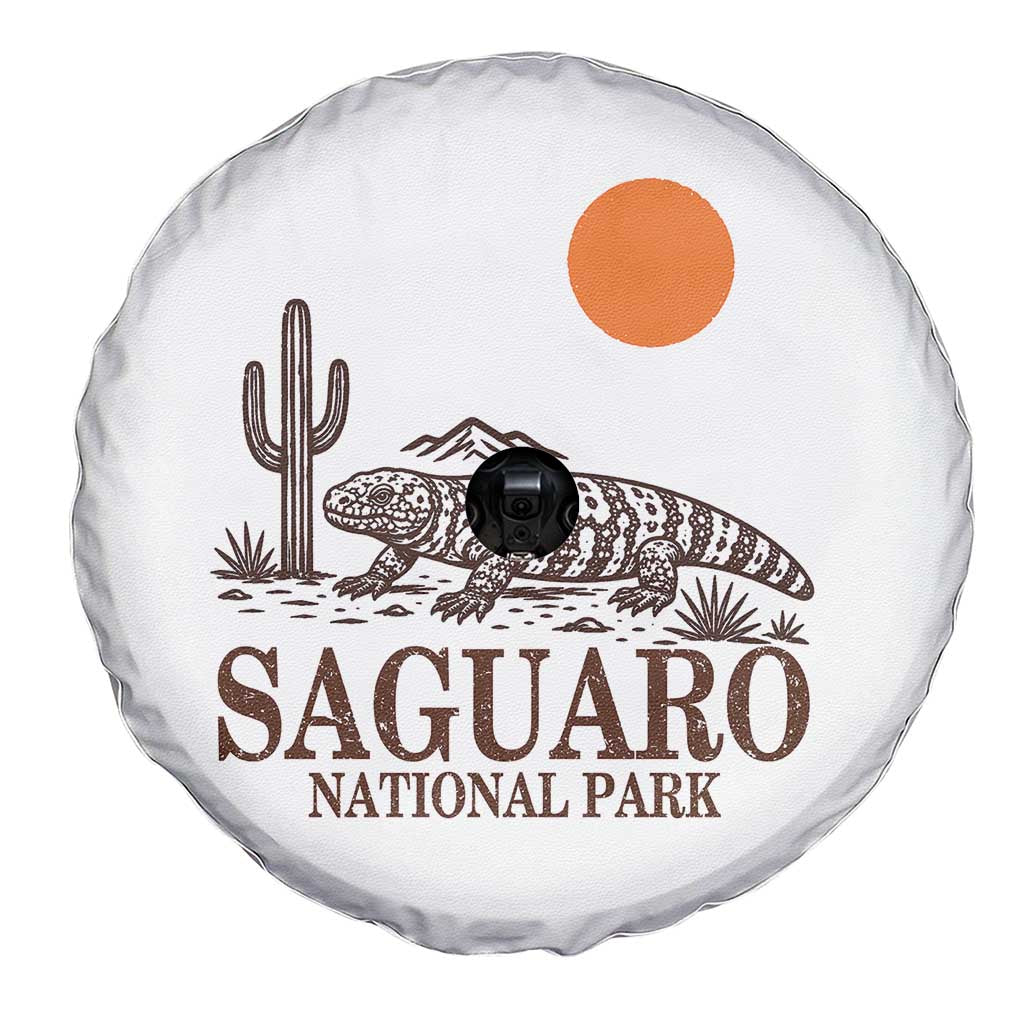 Saguaro National Park Gila Monster Hiking Arizona Spare Tire Cover Desert Cactus Sunset Southwest Nature Tucson Souvenir Gift
