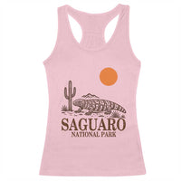 Saguaro National Park Gila Monster Hiking Arizona Racerback Tank Top Desert Cactus Sunset Southwest Nature Tucson Souvenir Gift