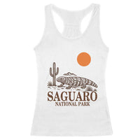 Saguaro National Park Gila Monster Hiking Arizona Racerback Tank Top Desert Cactus Sunset Southwest Nature Tucson Souvenir Gift