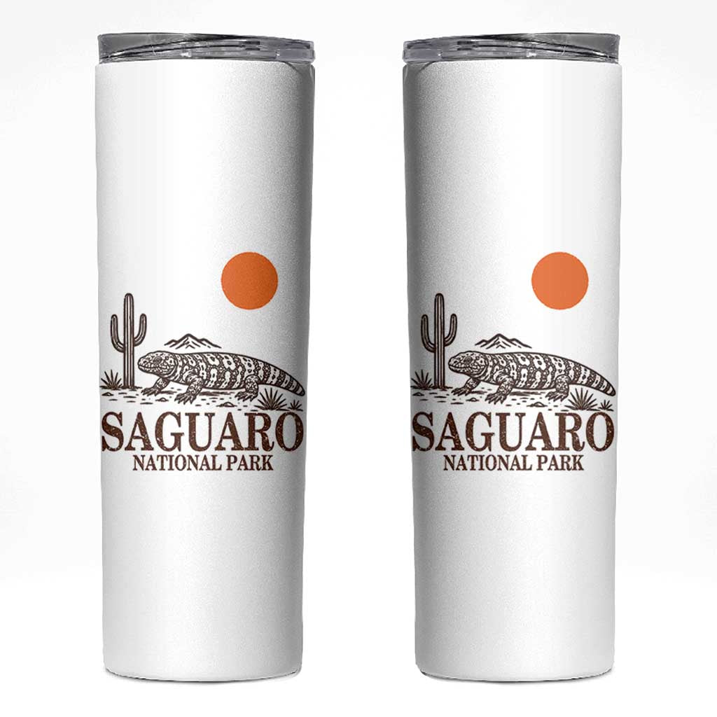 Saguaro National Park Gila Monster Hiking Arizona Skinny Tumbler Desert Cactus Sunset Southwest Nature Tucson Souvenir Gift