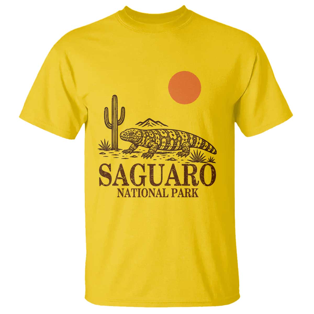 Saguaro National Park Gila Monster Hiking Arizona T Shirt Desert Cactus Sunset Southwest Nature Tucson Souvenir Gift