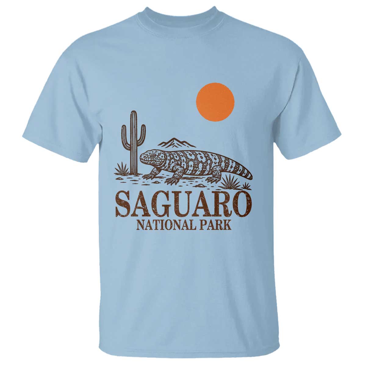 Saguaro National Park Gila Monster Hiking Arizona T Shirt Desert Cactus Sunset Southwest Nature Tucson Souvenir Gift