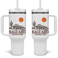 Saguaro National Park Gila Monster Hiking Arizona Tumbler With Handle Desert Cactus Sunset Southwest Nature Tucson Souvenir Gift