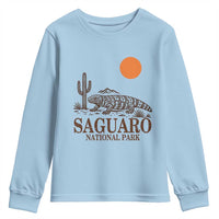 Saguaro National Park Gila Monster Hiking Arizona Youth Sweatshirt Desert Cactus Sunset Southwest Nature Tucson Souvenir Gift