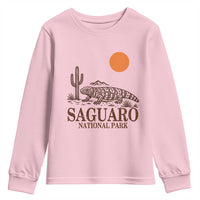 Saguaro National Park Gila Monster Hiking Arizona Youth Sweatshirt Desert Cactus Sunset Southwest Nature Tucson Souvenir Gift