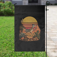Retro Arizona Roadrunner Desert Sunset Garden Flag Southwest Bird Wildlife Nature Lover