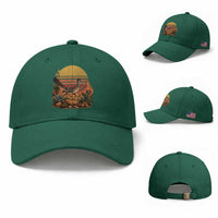 Retro Arizona Roadrunner Desert Sunset Baseball Cap Southwest Bird Wildlife Nature Lover