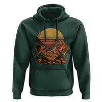 Retro Arizona Roadrunner Desert Sunset Hoodie Southwest Bird Wildlife Nature Lover