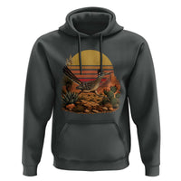 Retro Arizona Roadrunner Desert Sunset Hoodie Southwest Bird Wildlife Nature Lover