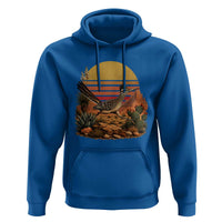 Retro Arizona Roadrunner Desert Sunset Hoodie Southwest Bird Wildlife Nature Lover