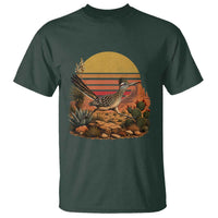 Retro Arizona Roadrunner Desert Sunset T Shirt Southwest Bird Wildlife Nature Lover