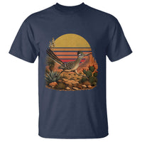 Retro Arizona Roadrunner Desert Sunset T Shirt Southwest Bird Wildlife Nature Lover