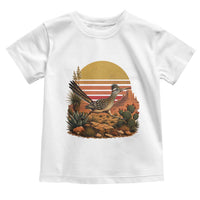 Retro Arizona Roadrunner Desert Sunset Toddler T Shirt Southwest Bird Wildlife Nature Lover