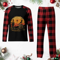 Route Highway 66 Roadrunner Desert Sunset Arizona Plaid Pajama Set Cactus Landscape Texas Nevada Southwest Bird Lover
