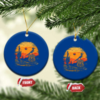 Route Highway 66 Roadrunner Desert Sunset Arizona Ceramic Ornament Cactus Landscape Texas Nevada Southwest Bird Lover
