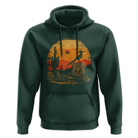 Route Highway 66 Roadrunner Desert Sunset Arizona Hoodie Cactus Landscape Texas Nevada Southwest Bird Lover