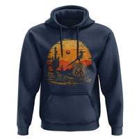 Route Highway 66 Roadrunner Desert Sunset Arizona Hoodie Cactus Landscape Texas Nevada Southwest Bird Lover