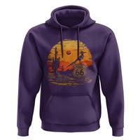 Route Highway 66 Roadrunner Desert Sunset Arizona Hoodie Cactus Landscape Texas Nevada Southwest Bird Lover