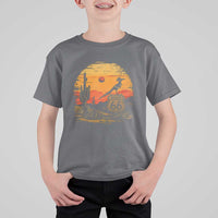 Route Highway 66 Roadrunner Desert Sunset Arizona T Shirt For Kid Cactus Landscape Texas Nevada Southwest Bird Lover