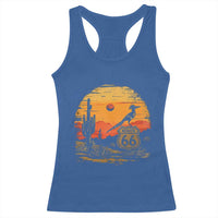 Route Highway 66 Roadrunner Desert Sunset Arizona Racerback Tank Top Cactus Landscape Texas Nevada Southwest Bird Lover
