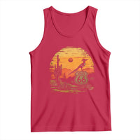 Route Highway 66 Roadrunner Desert Sunset Arizona Tank Top Cactus Landscape Texas Nevada Southwest Bird Lover