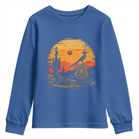 Route Highway 66 Roadrunner Desert Sunset Arizona Youth Sweatshirt Cactus Landscape Texas Nevada Southwest Bird Lover
