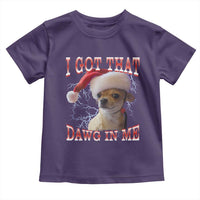 Funny Chihuahua Christmas Meme Toddler T Shirt I Got That Dawg In Me - Wonder Print Shop