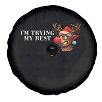 Funny Reindeer Christmas Meme Spare Tire Cover I Am Trying My Best - Wonder Print Shop
